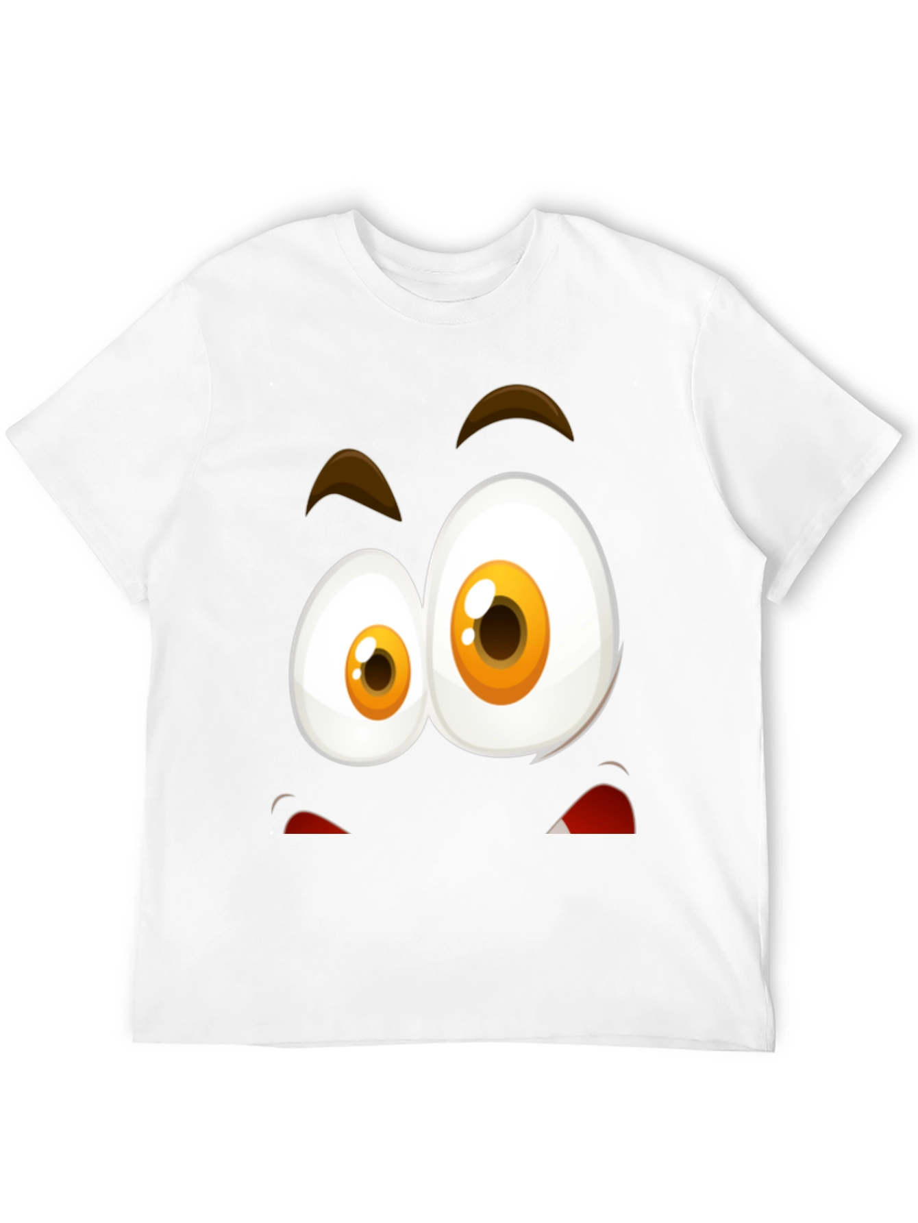 Funny Face Graphic T-Shirt - Black Cotton Blend