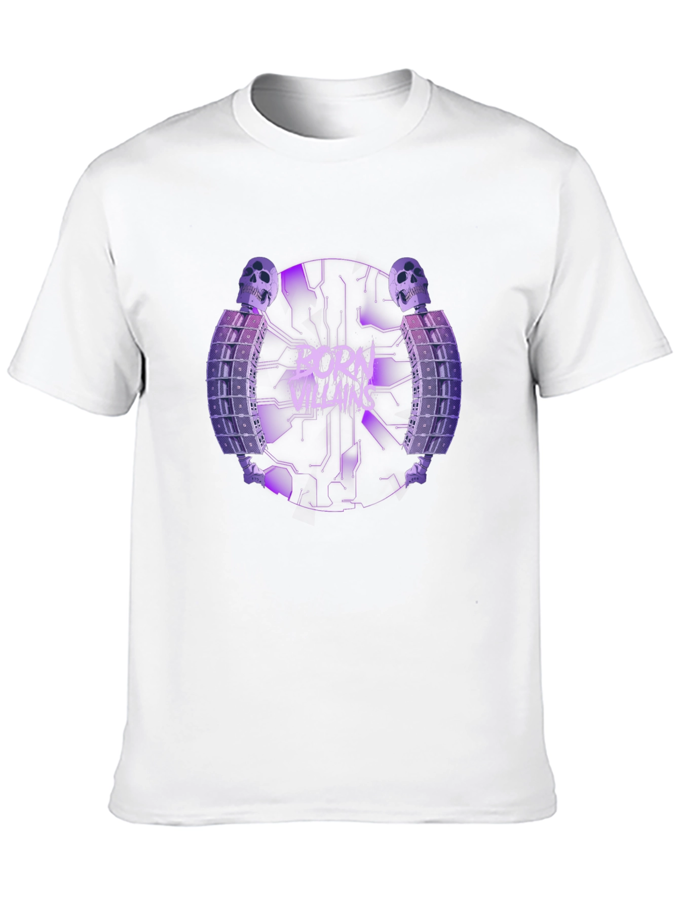Born Villains Graphic Print Black T-Shirt