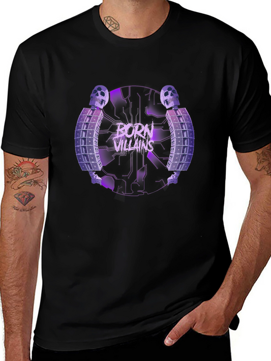 Born Villains Graphic Print Black T-Shirt