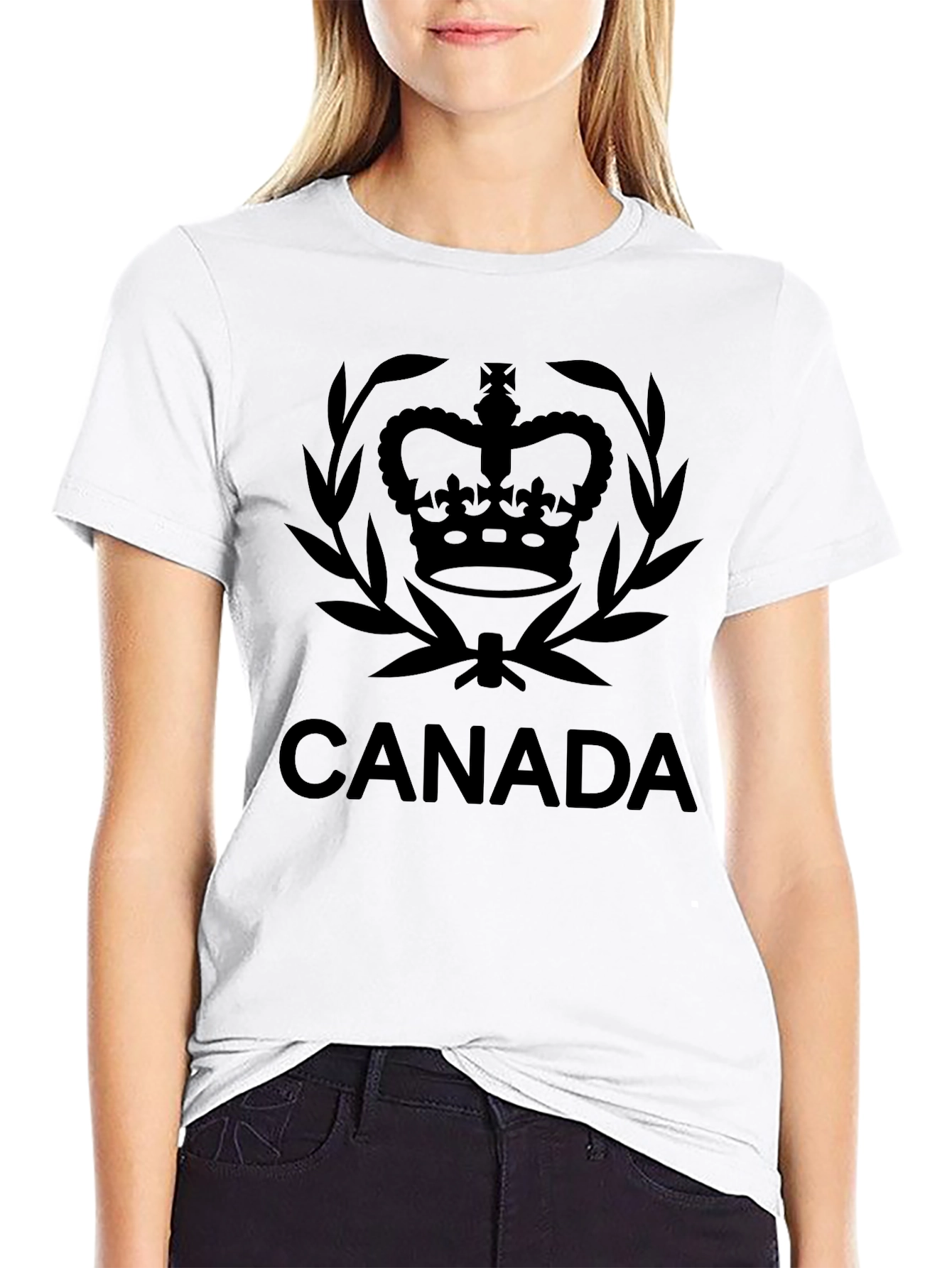 Canada Crown Graphic T-Shirt - Black
