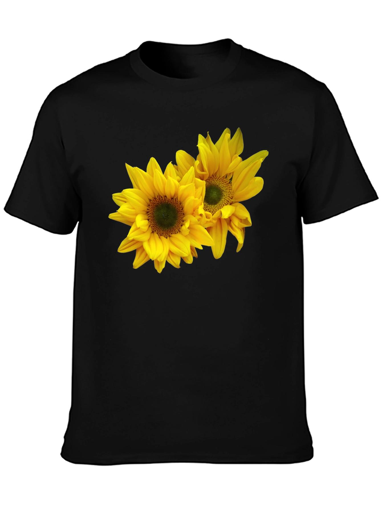 Sunflower Graphic Black T-Shirt