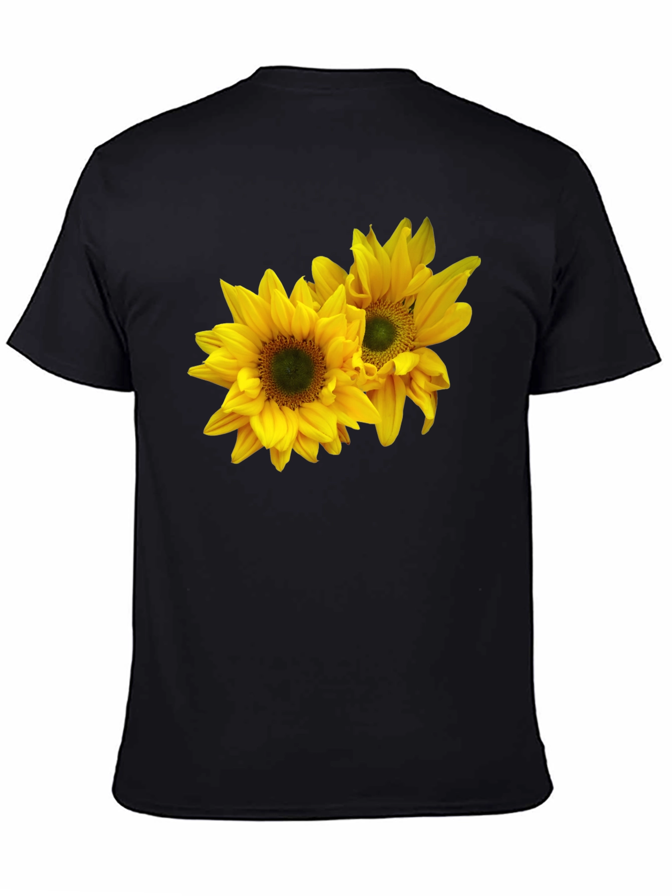 Sunflower Graphic Black T-Shirt
