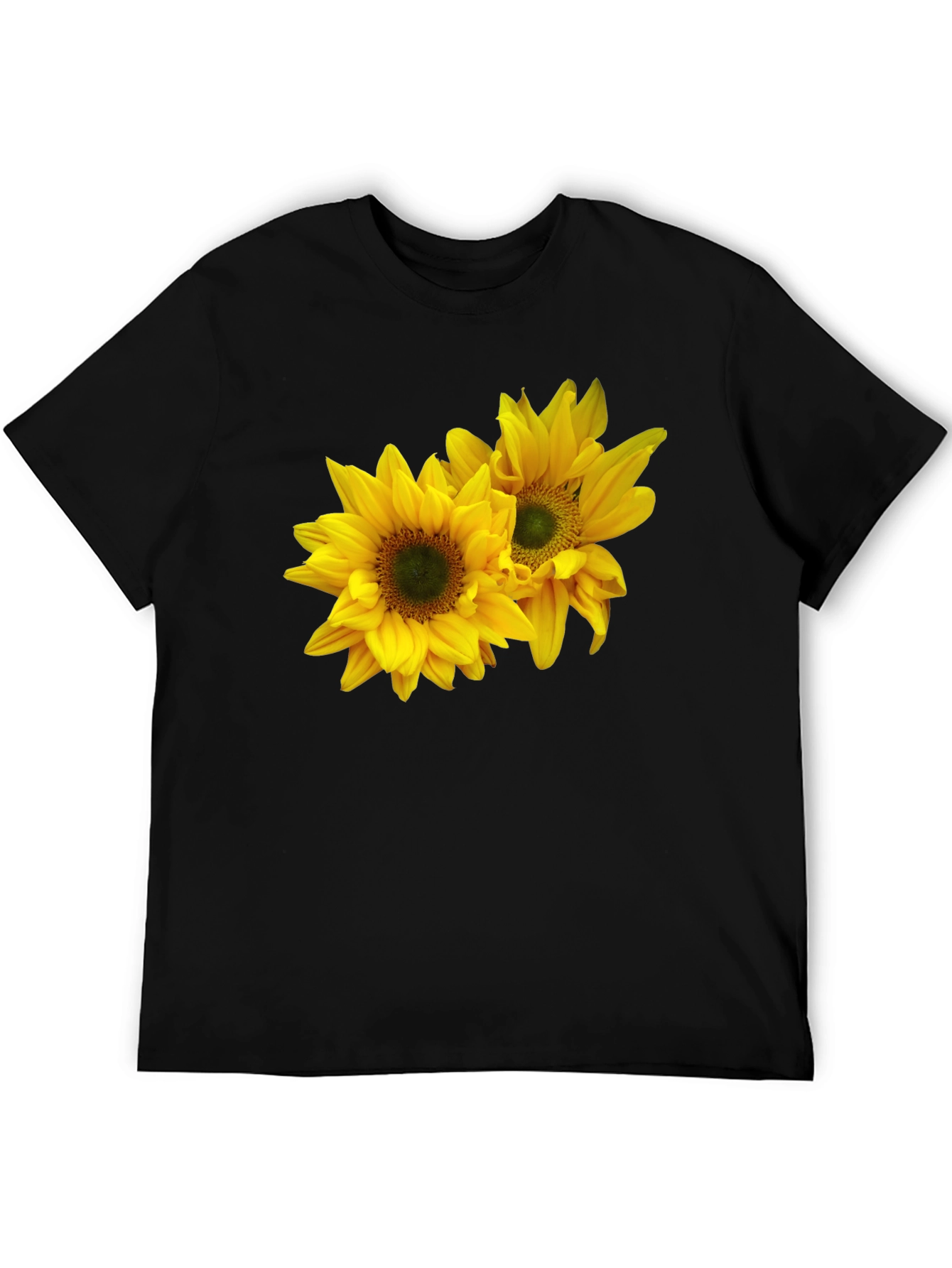 Sunflower Graphic Black T-Shirt