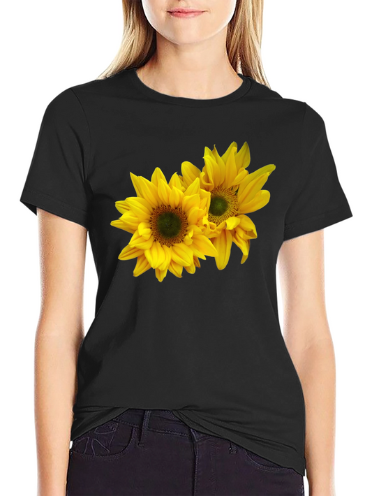 Sunflower Graphic Black T-Shirt