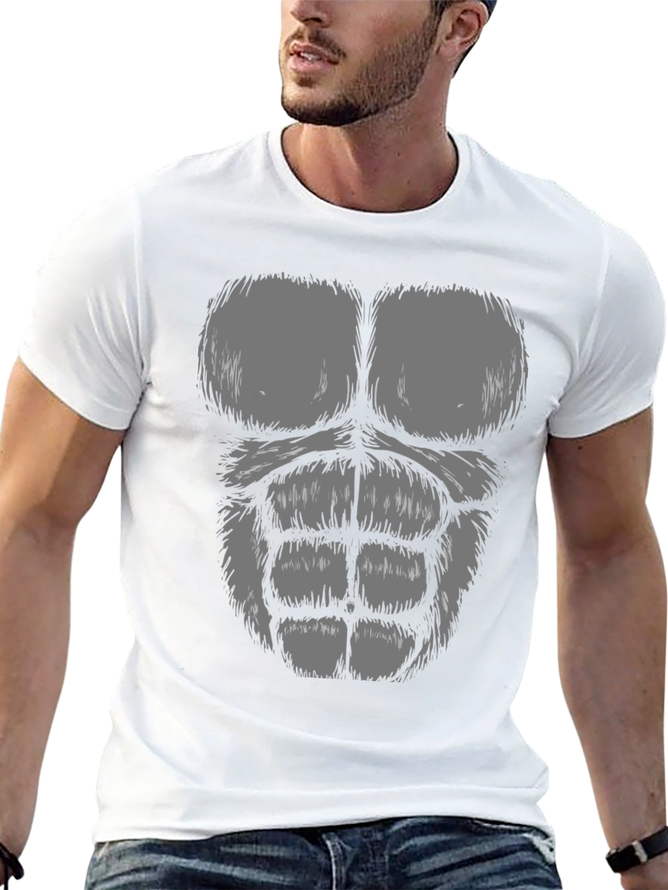 Funny Gorilla Body T-Shirt Animal Costume Tee