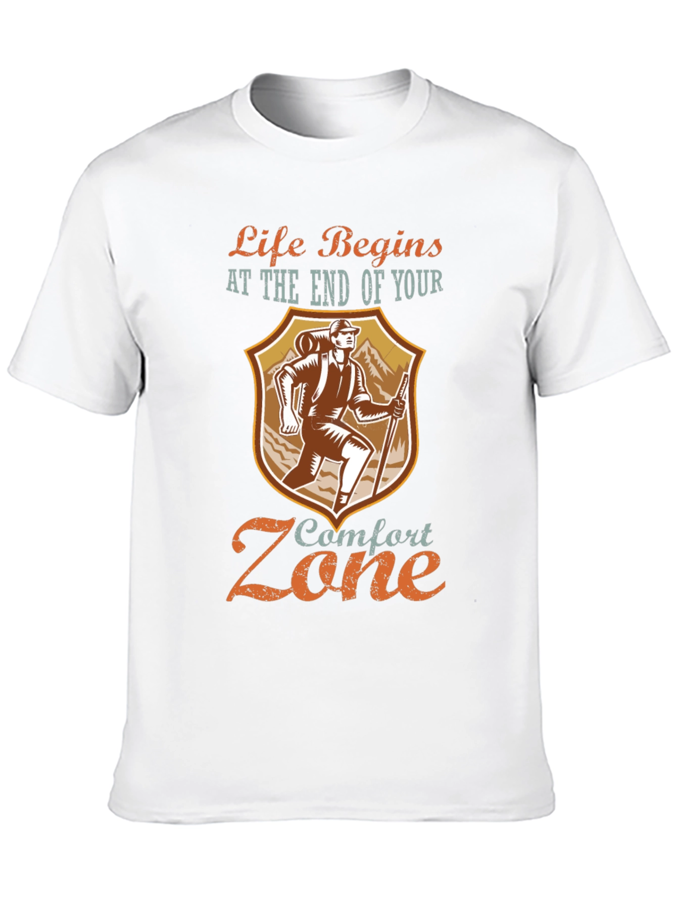 Life Begins Comfort Zone Graphic Tee