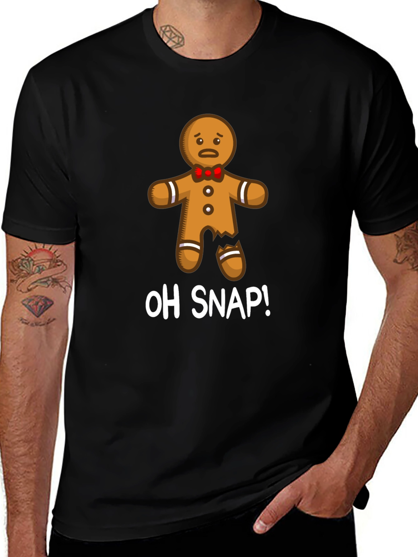 Oh Snap! Gingerbread Man Graphic Tee - Unisex