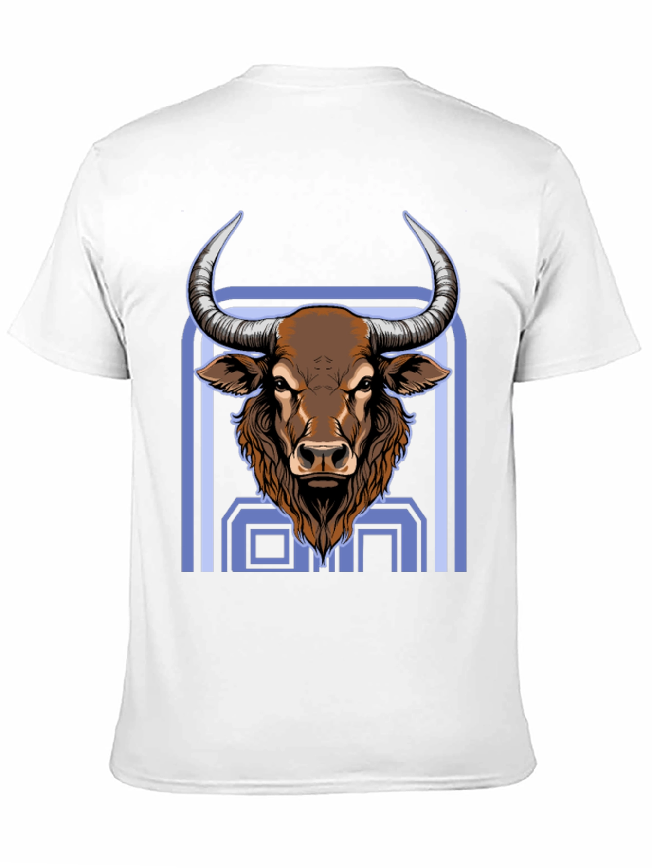 Bull Graphic Print Black T-Shirt