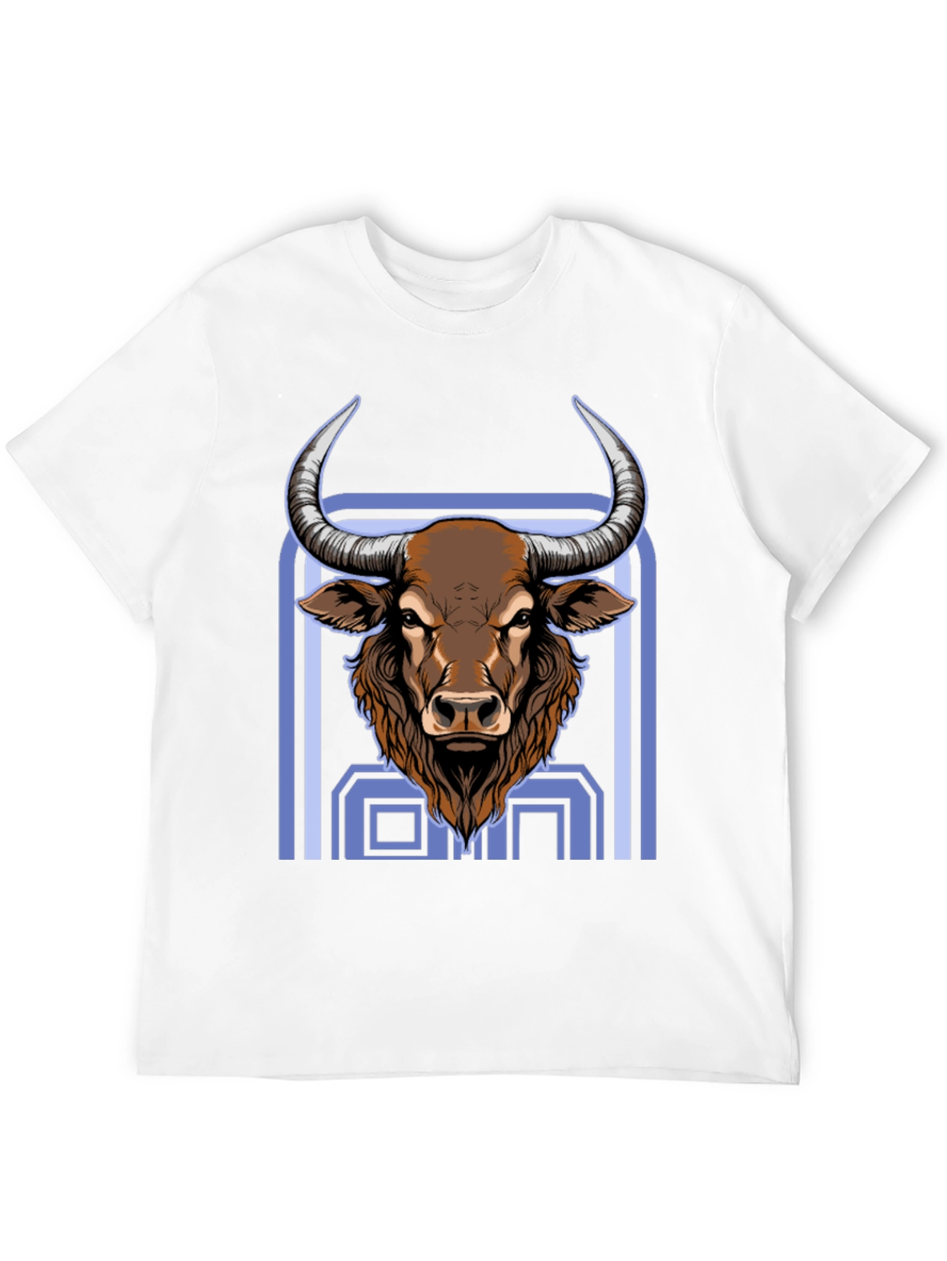 Bull Graphic Print Black T-Shirt