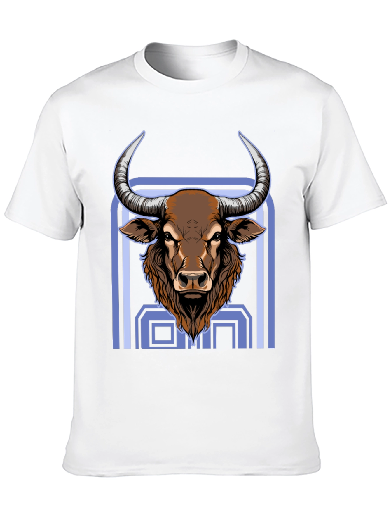 Bull Graphic Print Black T-Shirt
