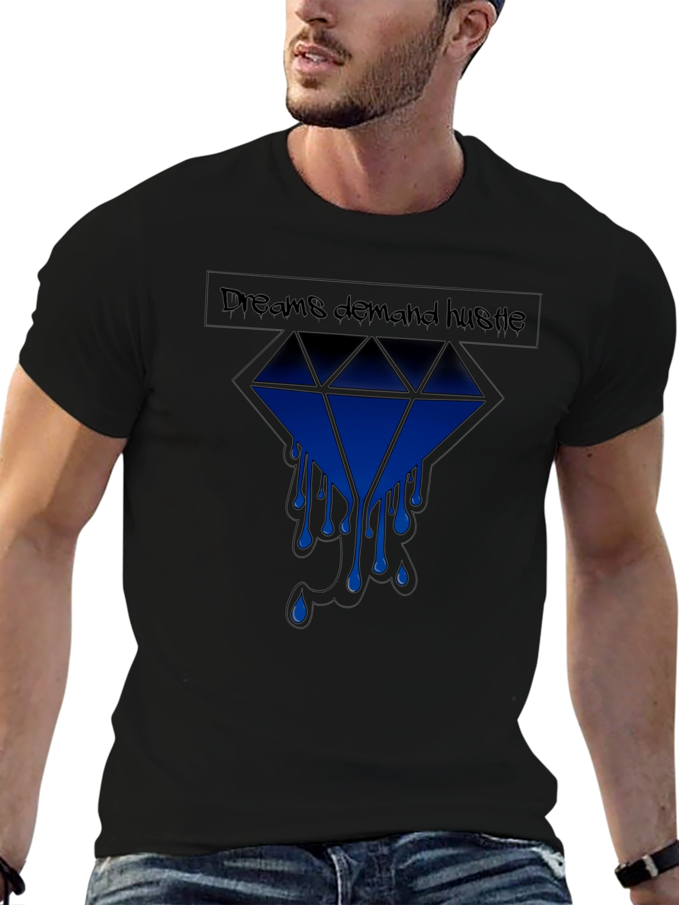 Dreams Demand Hustle Graphic T-Shirt