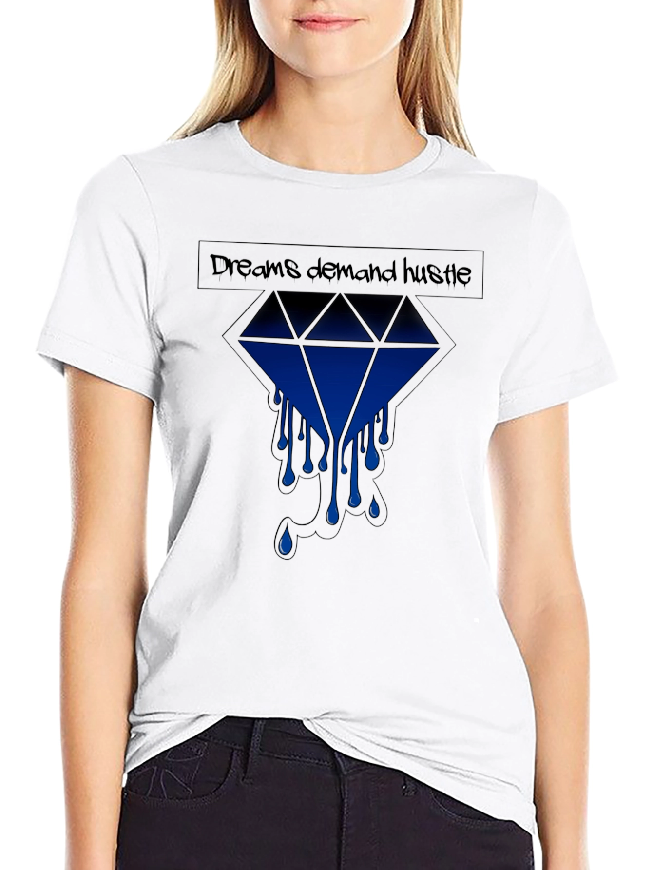 Dreams Demand Hustle Graphic T-Shirt