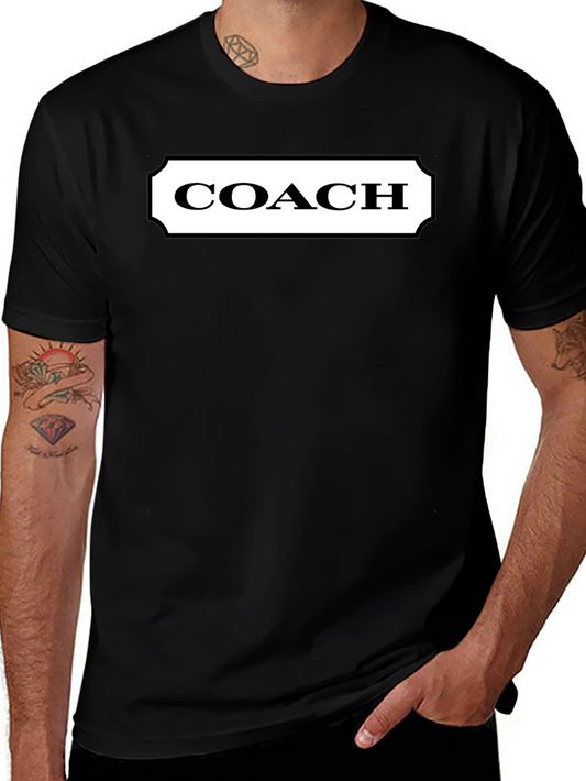 Coach Logo Black T-Shirt - Stylish & Comfortable
