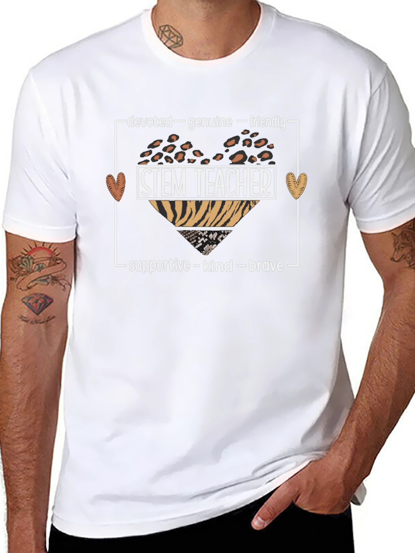 STEM Teacher T-Shirt - Devoted Genuine Friendly