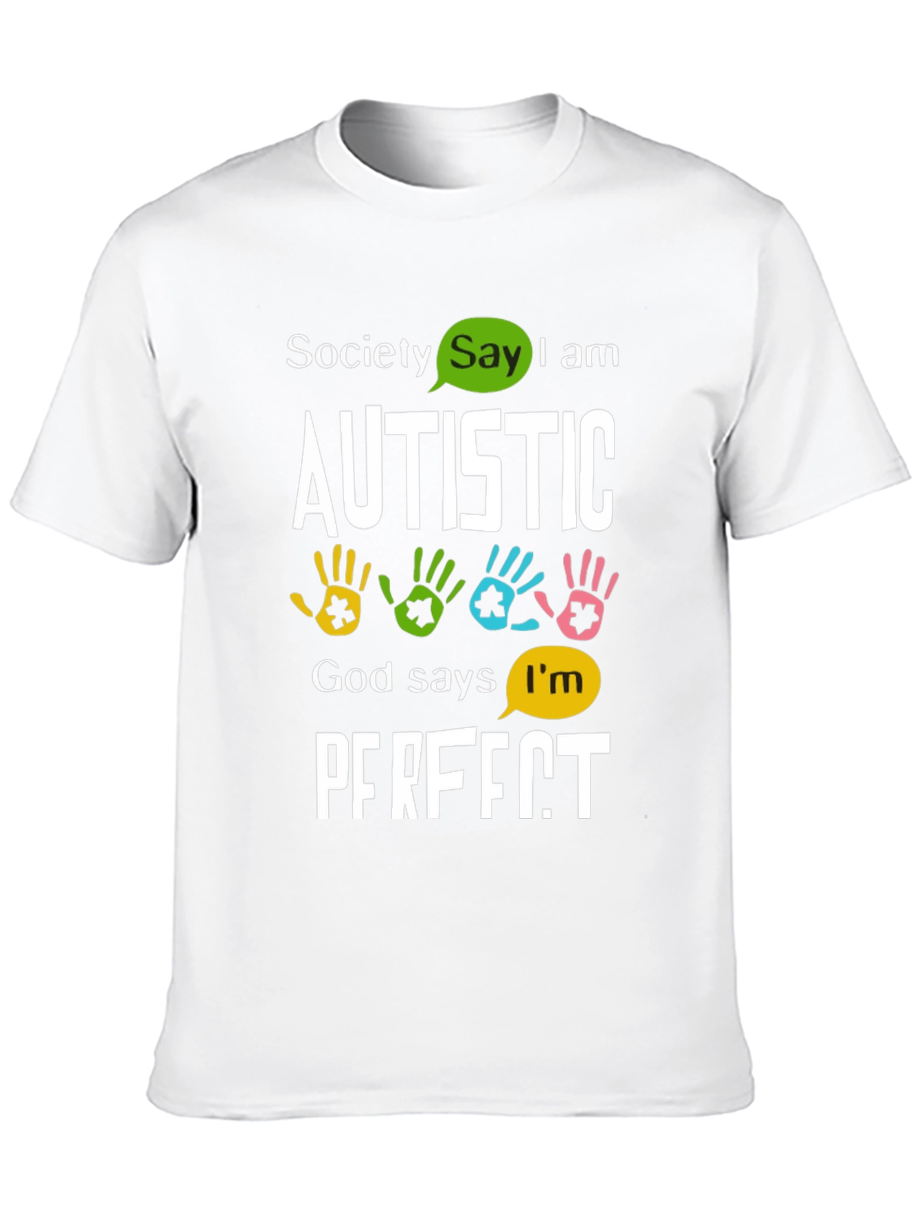 Autism Awareness Graphic T-Shirt: Perfectly Autistic