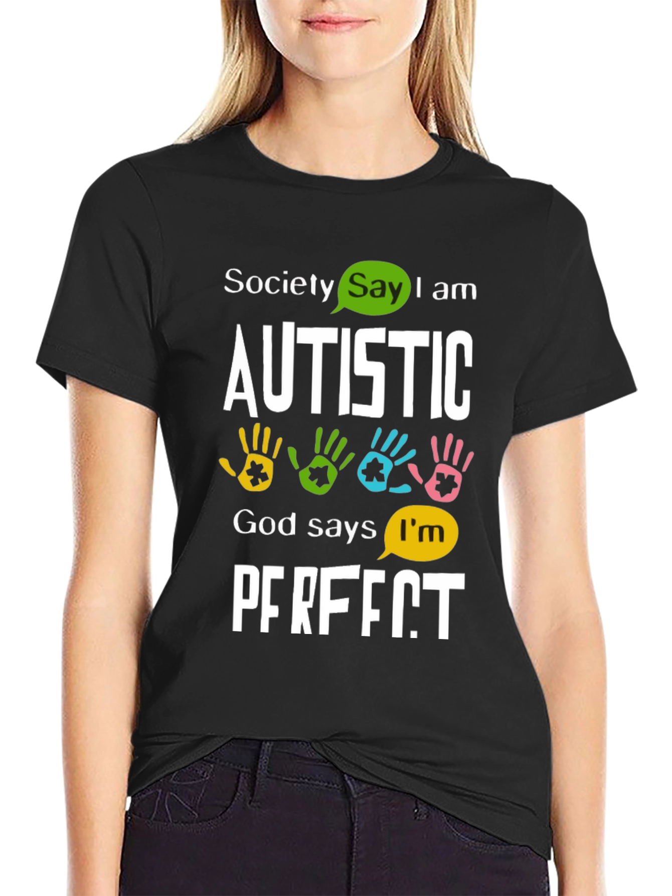 Autism Awareness Graphic T-Shirt: Perfectly Autistic