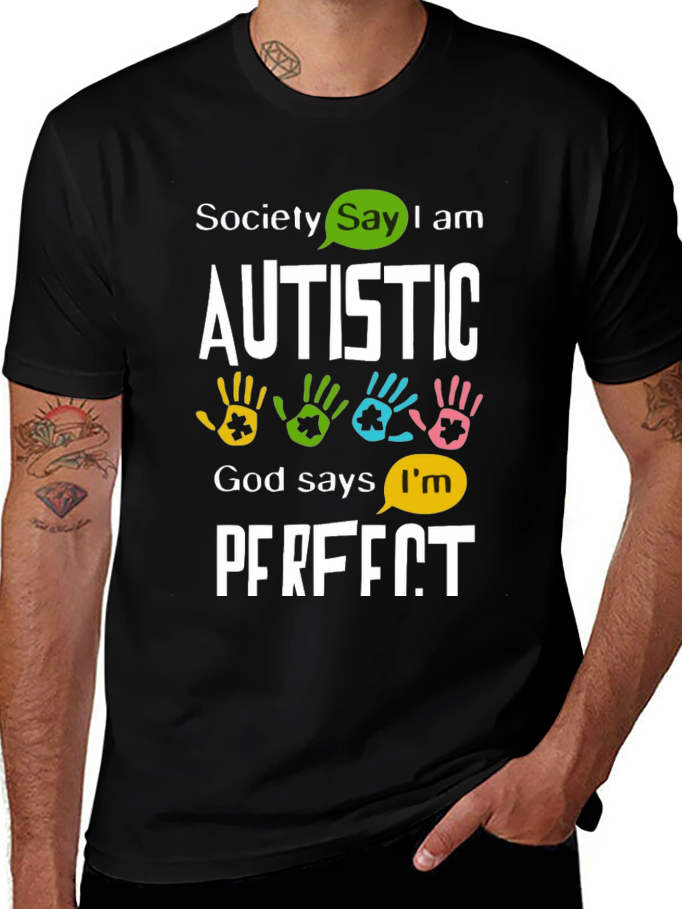 Autism Awareness Graphic T-Shirt: Perfectly Autistic