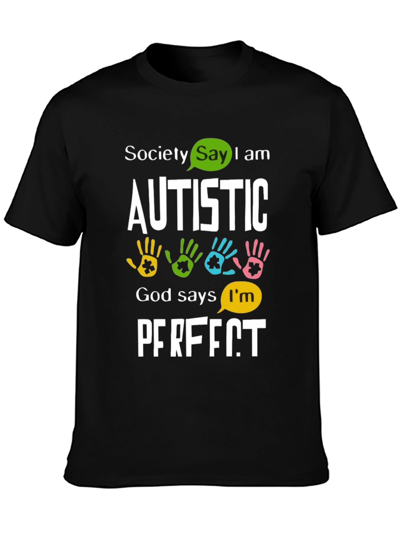 Autism Awareness Graphic T-Shirt: Perfectly Autistic