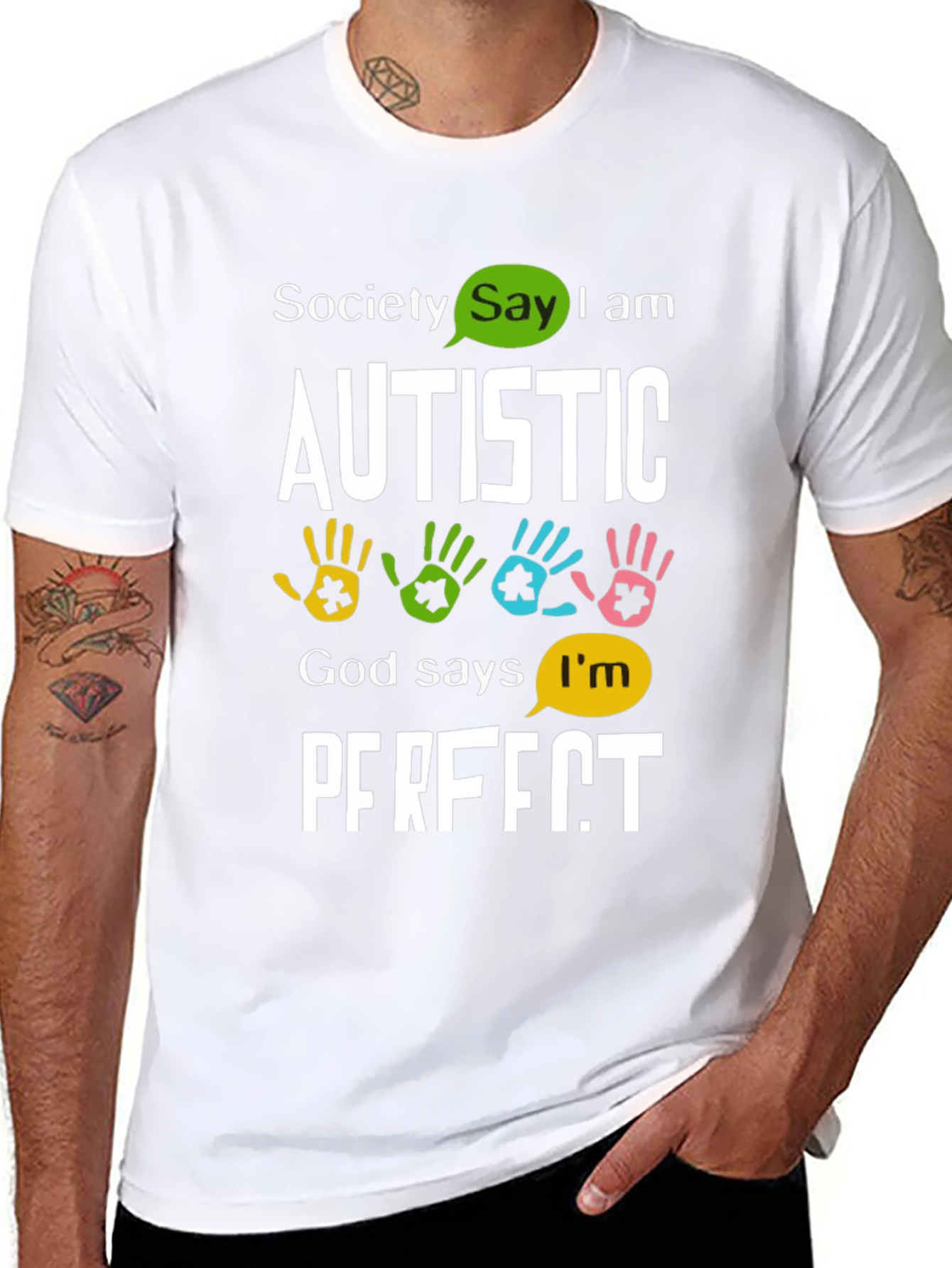 Autism Awareness Graphic T-Shirt: Perfectly Autistic