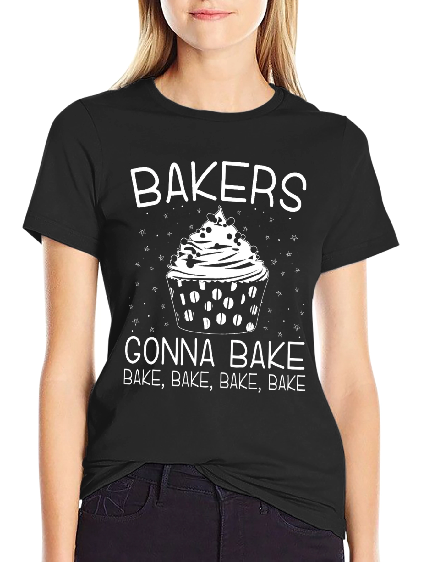 Bakers Gonna Bake Cupcake Graphic T-Shirt