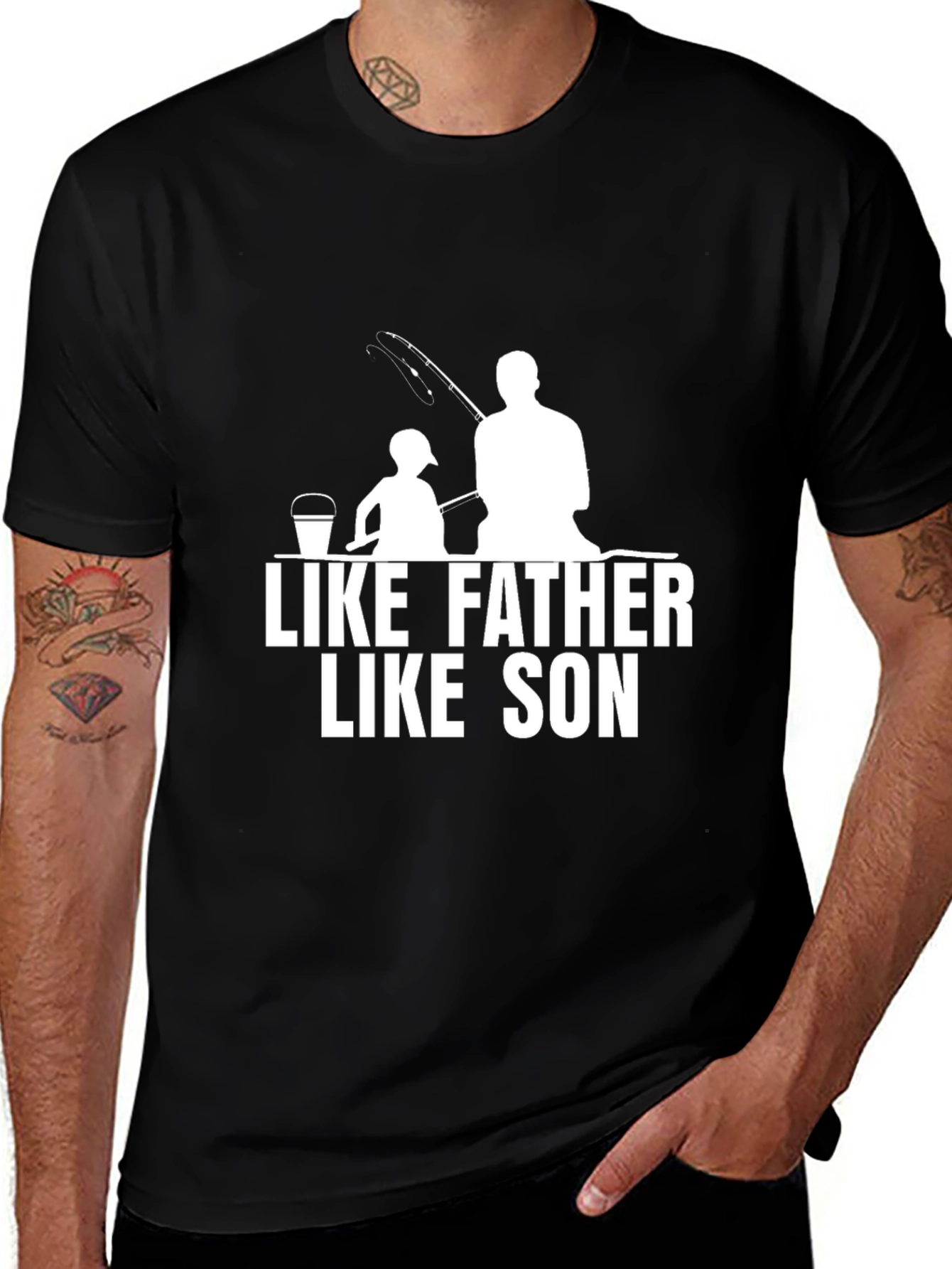 Like Father Like Son Fishing T-Shirt