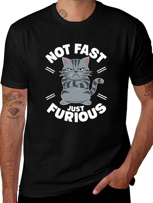 Not Fast Just Furious Cat T-Shirt