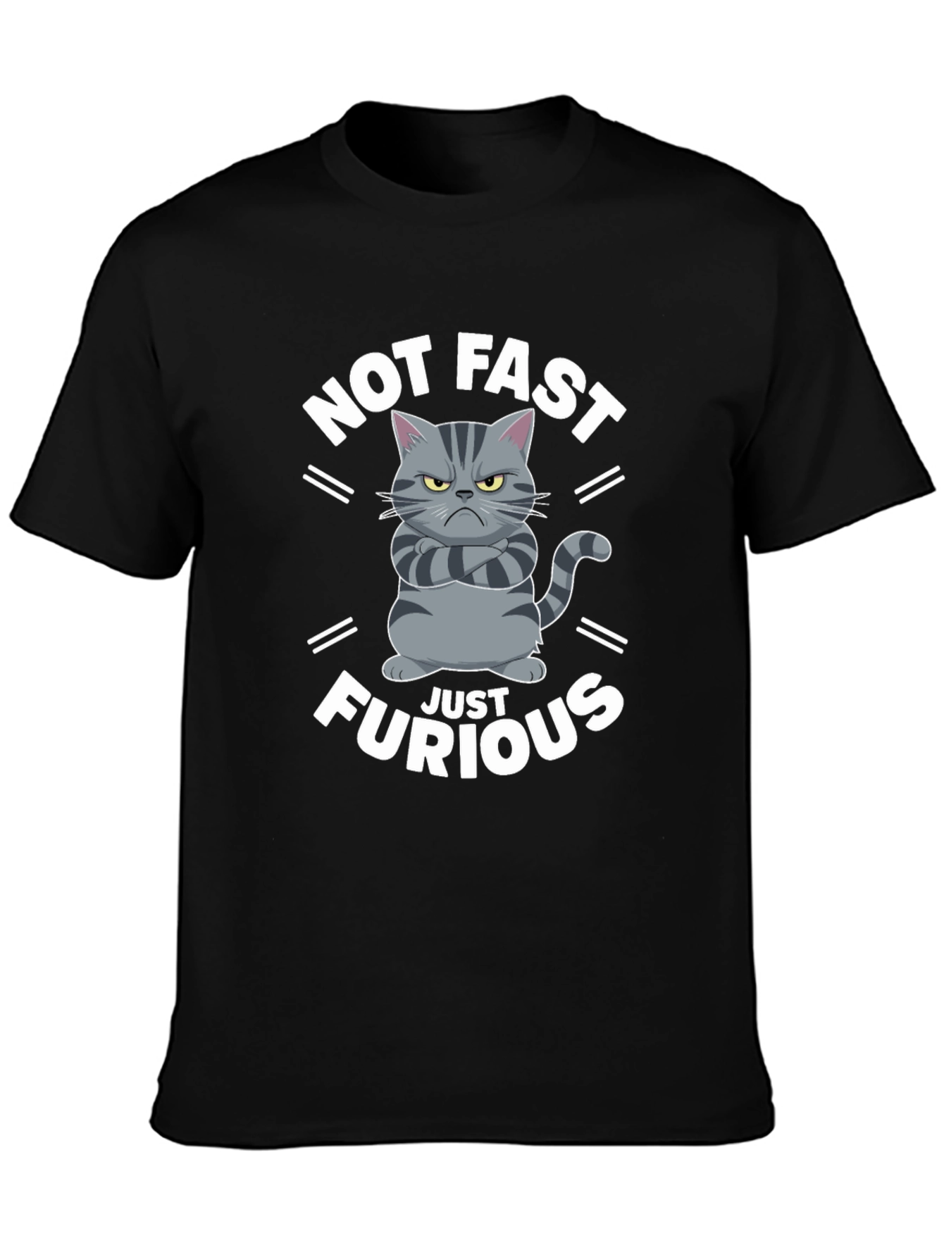 Not Fast Just Furious Cat T-Shirt