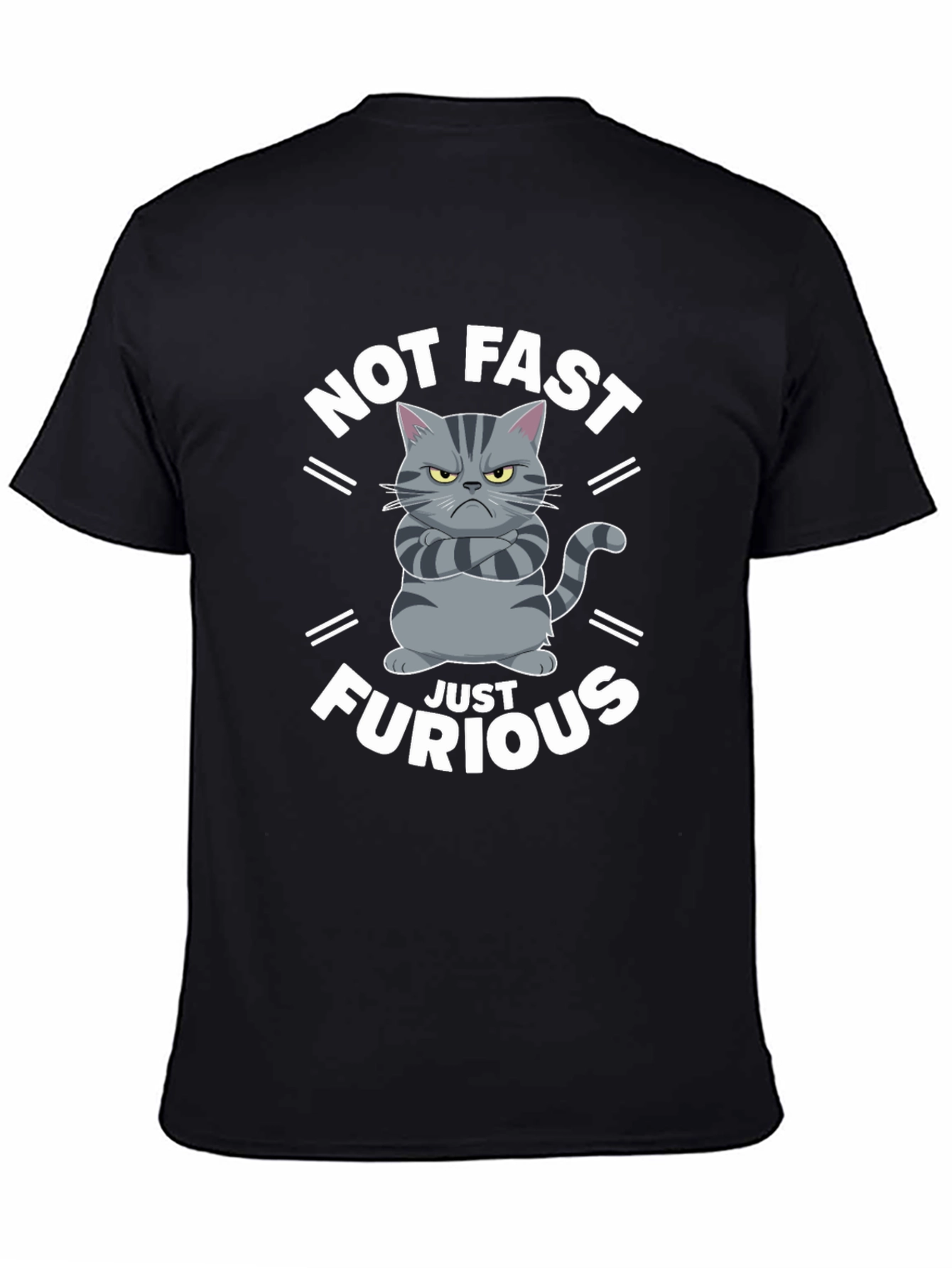 Not Fast Just Furious Cat T-Shirt