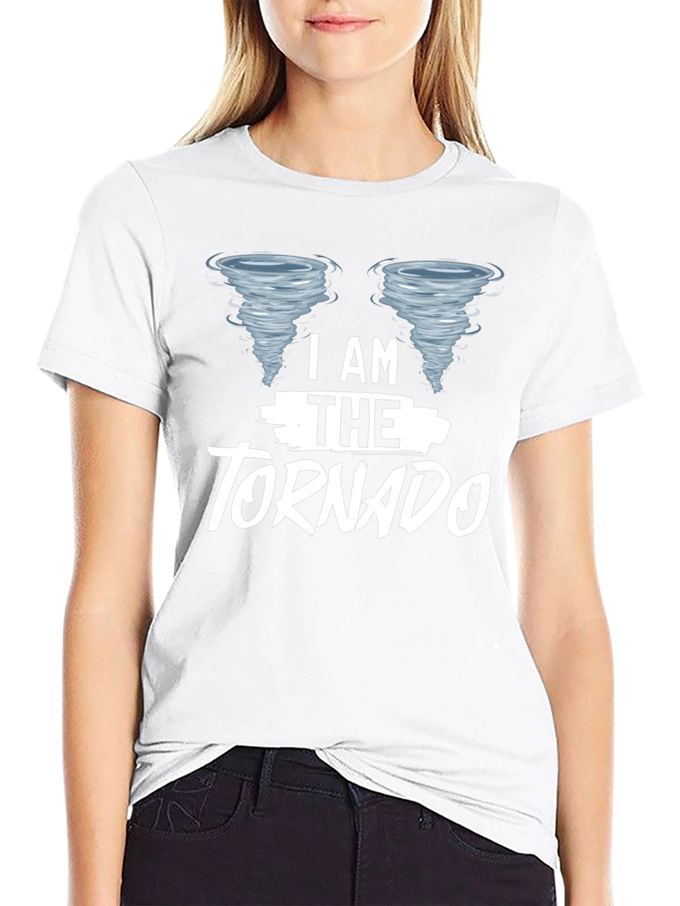 I Am The Tornado Novelty T-Shirt - Black