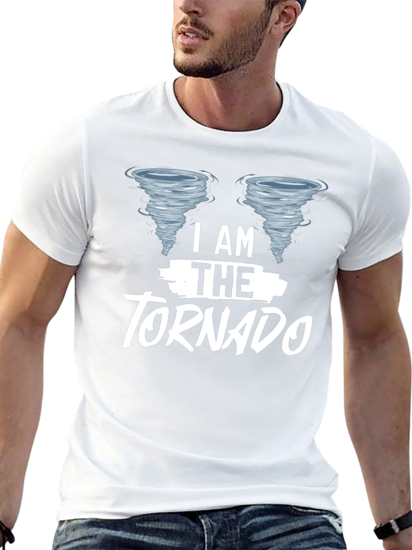 I Am The Tornado Novelty T-Shirt - Black