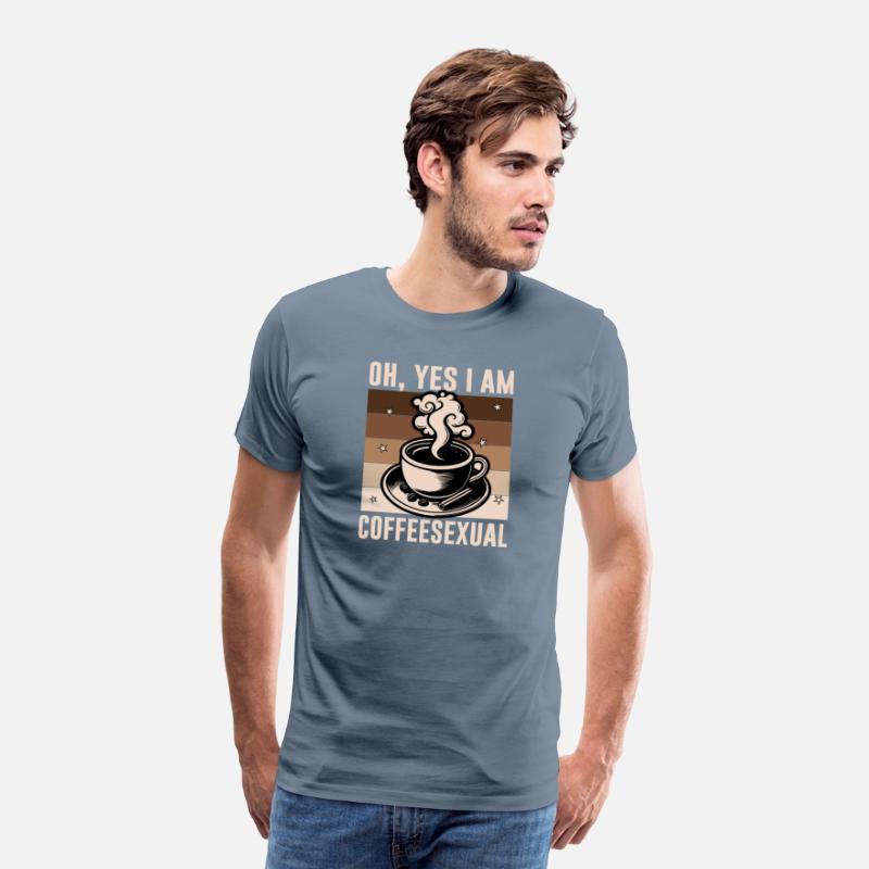 Oh Yes I'm Coffeesexual Funny Coffee Bean Vintage
