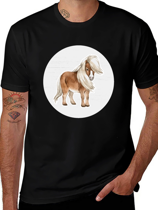Pony Graphic Tee - Black Unisex T-Shirt