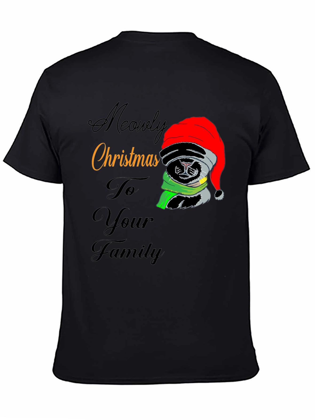 Meowy Christmas Cat T-Shirt