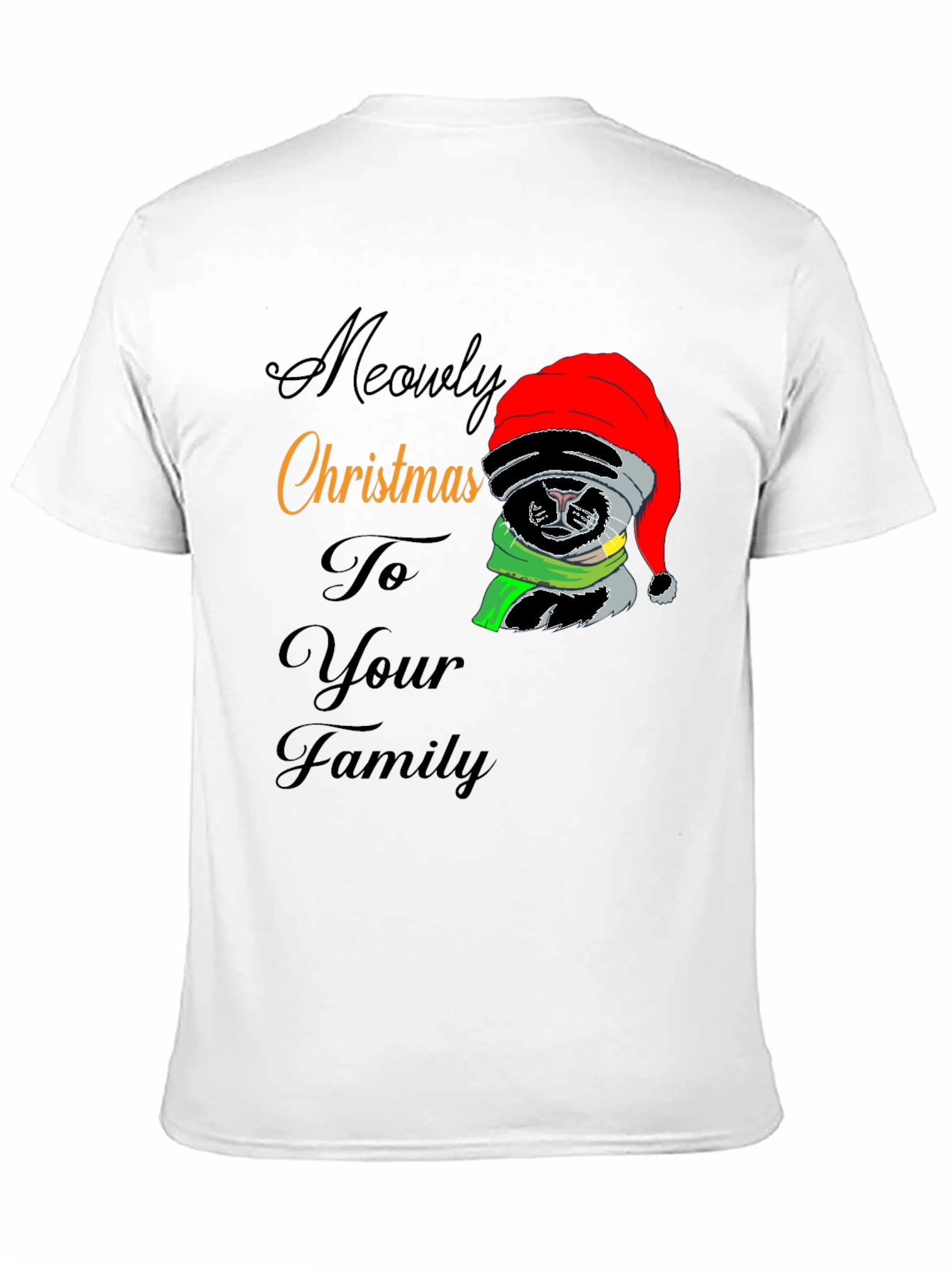 Meowy Christmas Cat T-Shirt