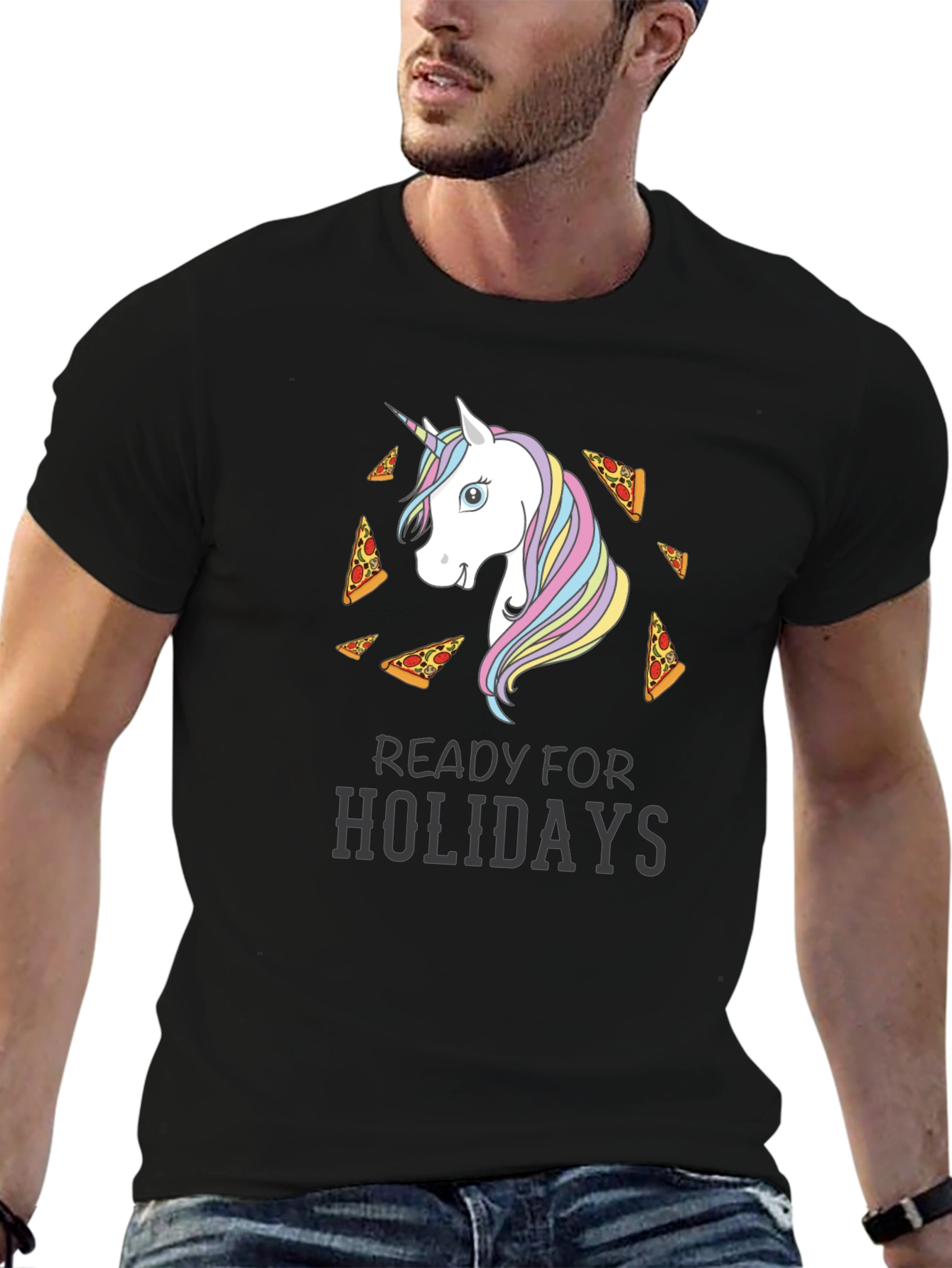 Unicorn Pizza Holidays T-Shirt