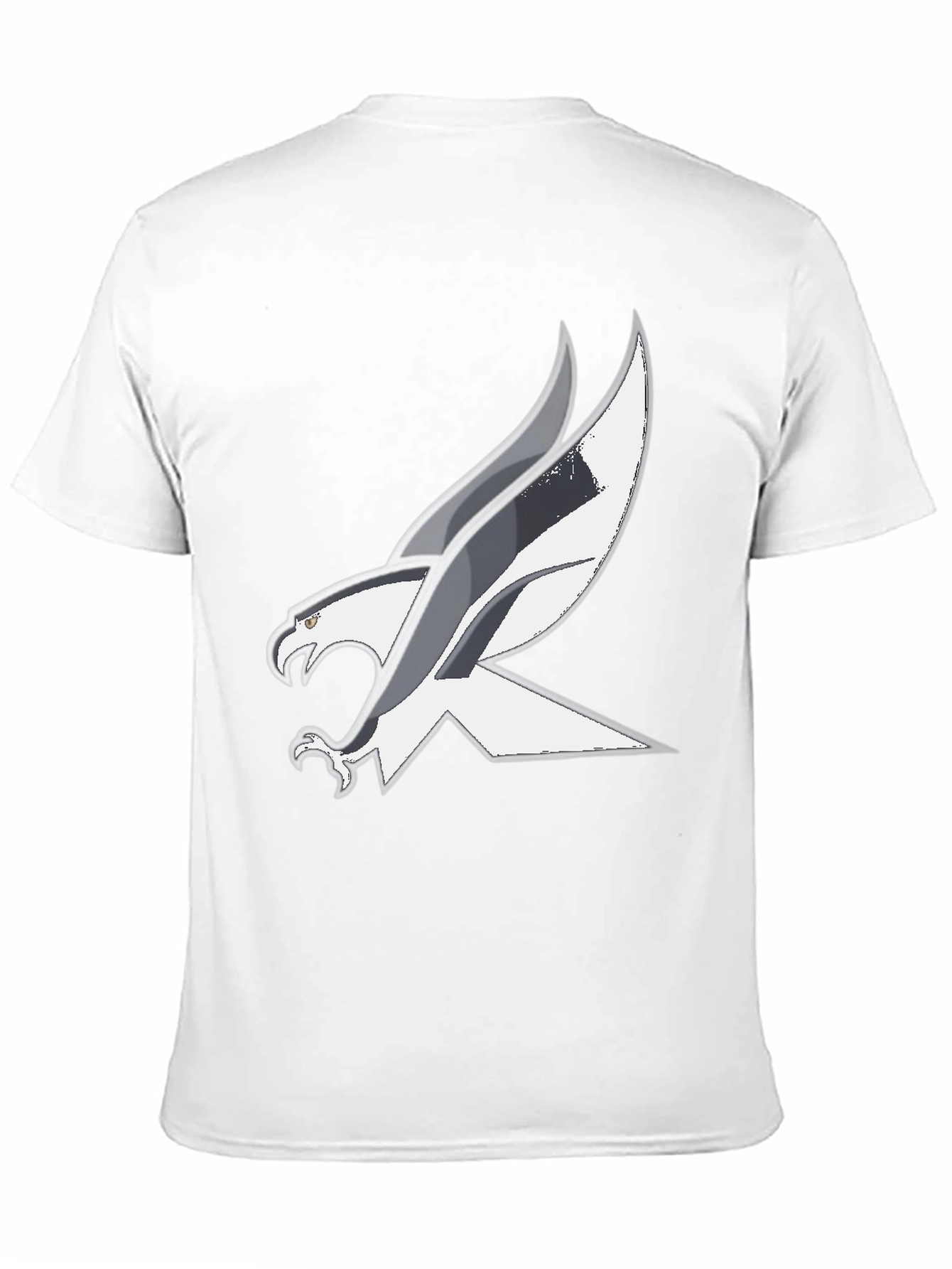Black T-Shirt with Bold Eagle Graphic