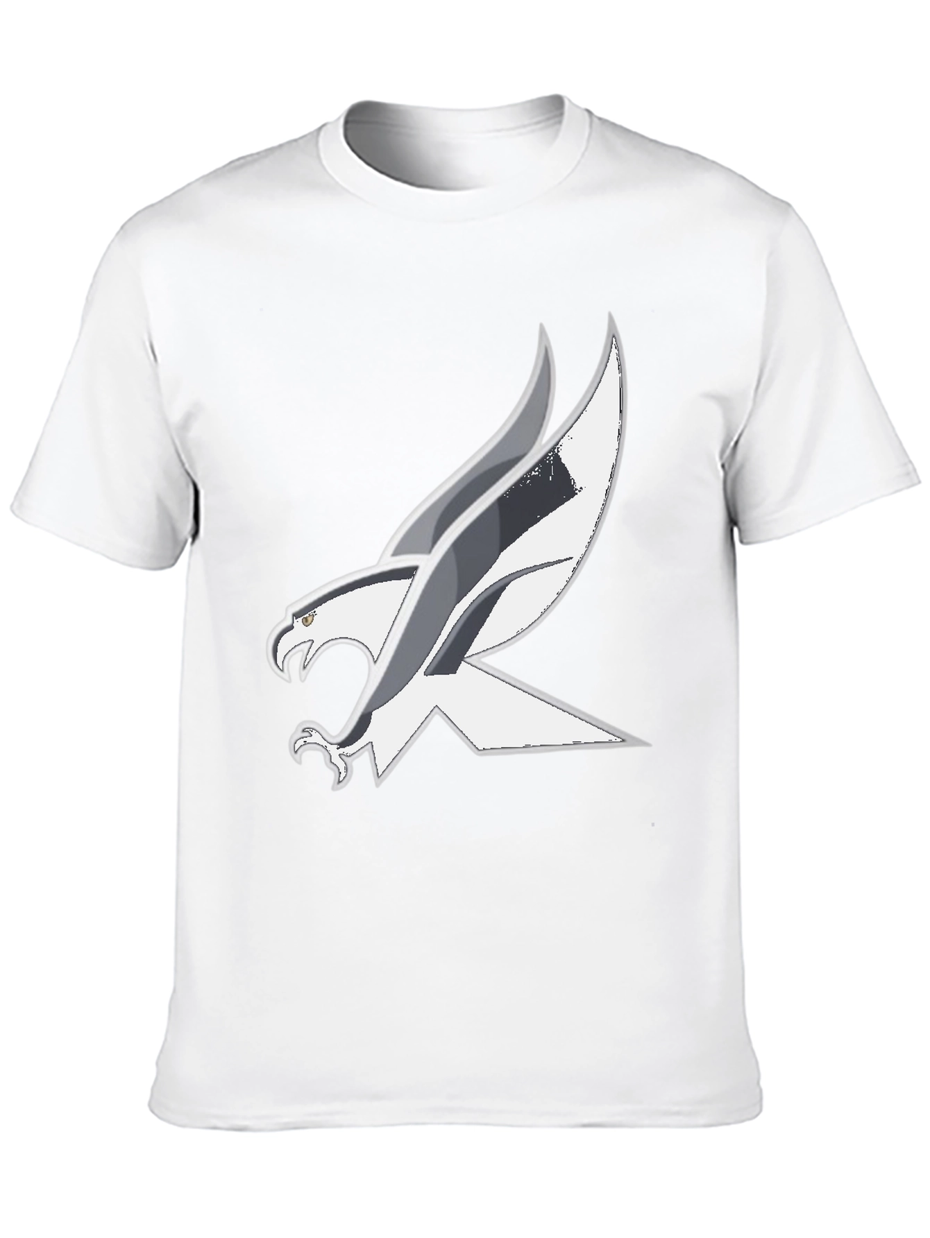 Black T-Shirt with Bold Eagle Graphic