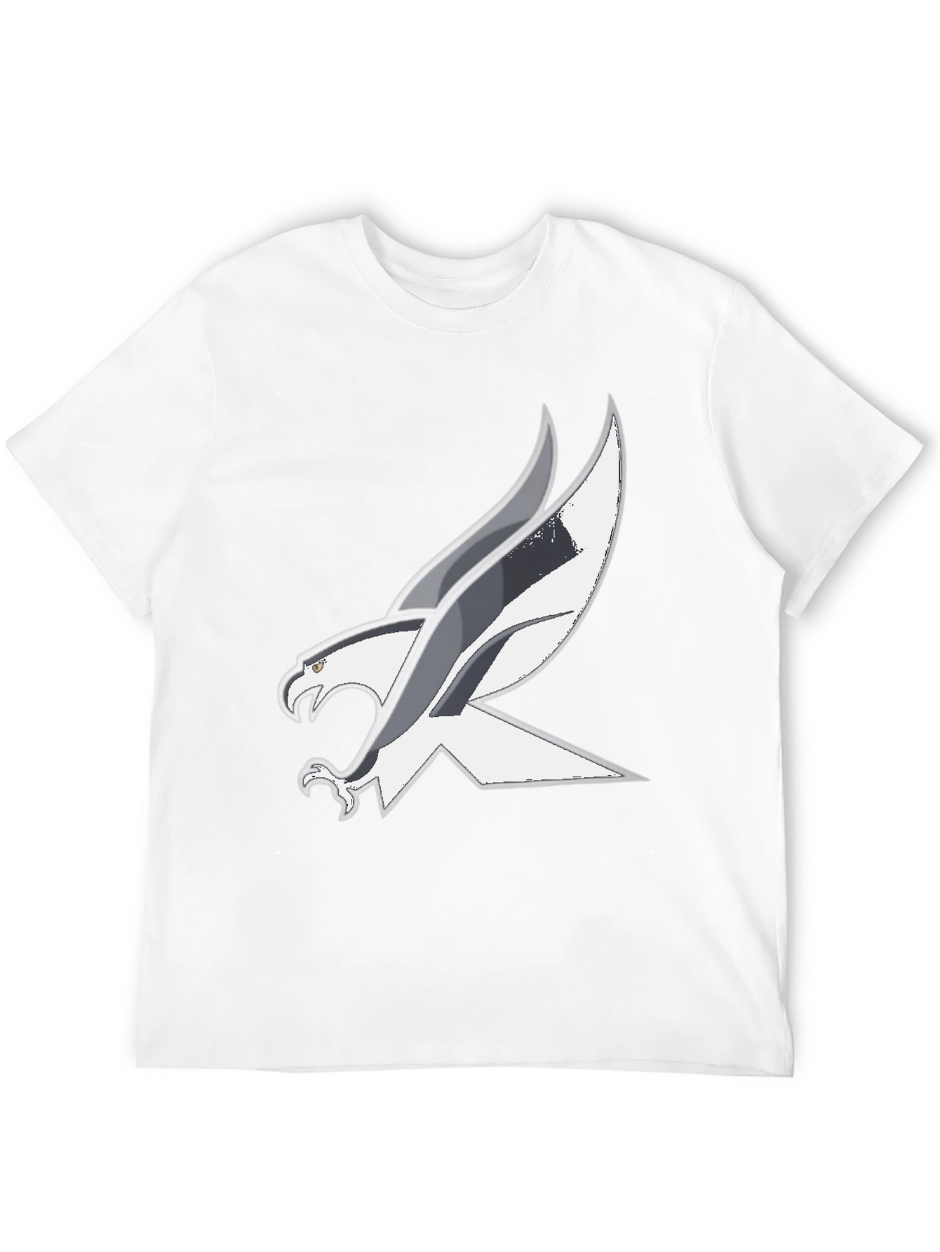 Black T-Shirt with Bold Eagle Graphic