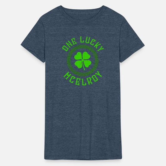 One Lucky McElroy Irish Family Four Leaf Clover