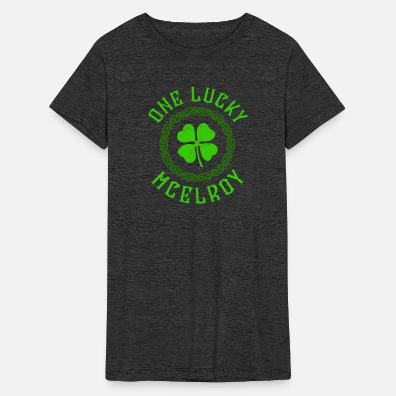 One Lucky McElroy Irish Family Four Leaf Clover