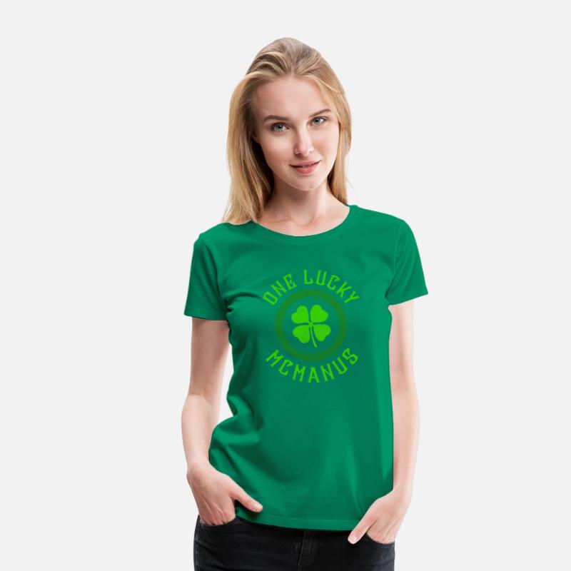 One Lucky McManus Irish Family Four Leaf Clover