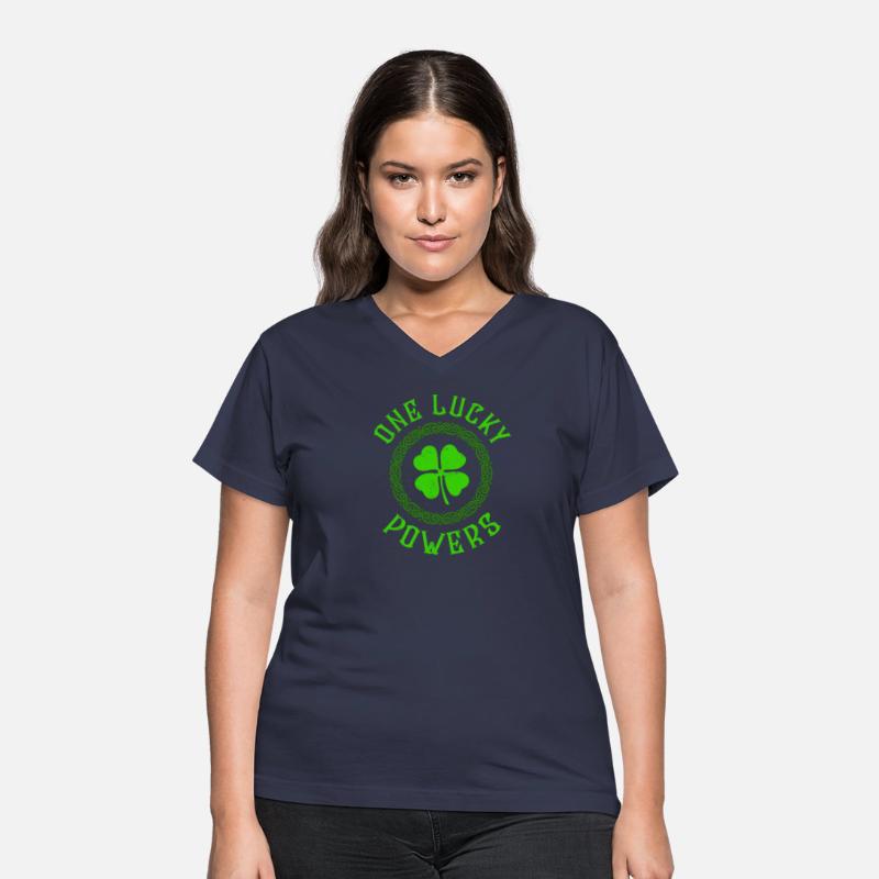One Lucky Powers Irish Family Four Leaf Clover