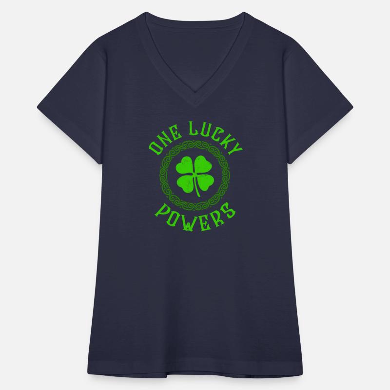 One Lucky Powers Irish Family Four Leaf Clover