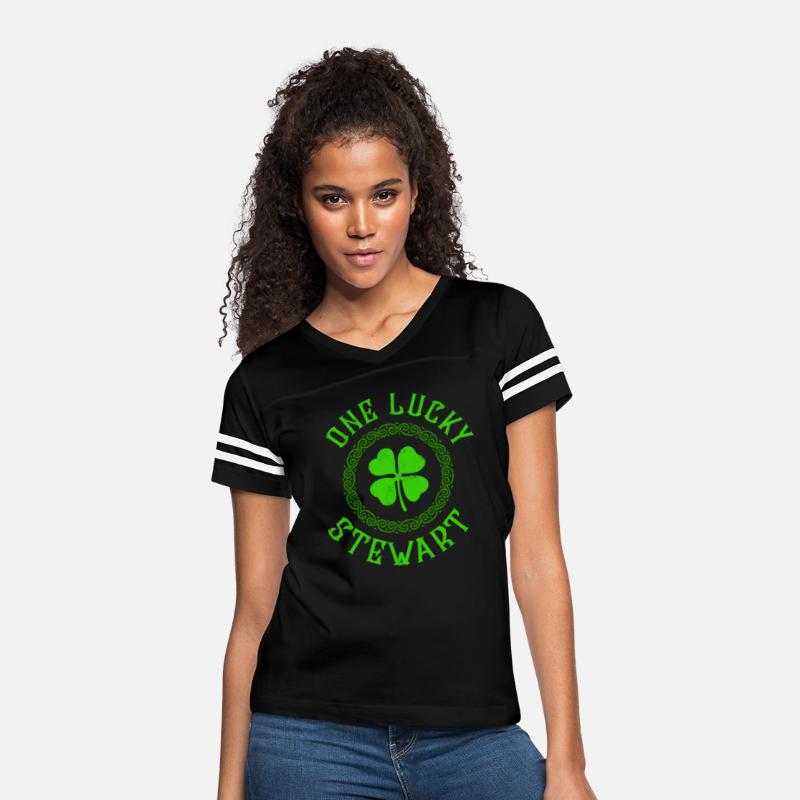 One Lucky Stewart Irish Family Four Leaf Clover