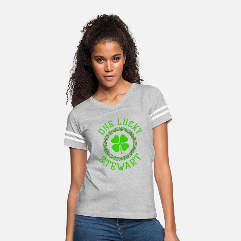 One Lucky Stewart Irish Family Four Leaf Clover