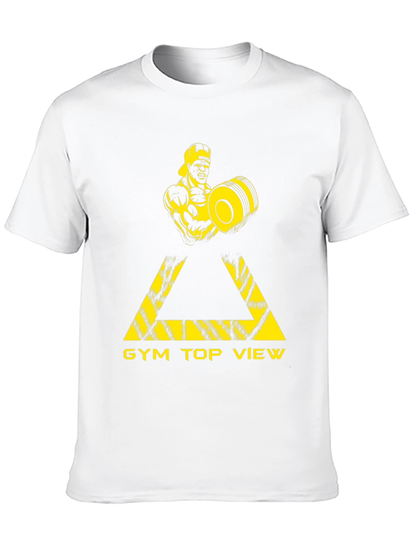 Gym Top View Graphic Tee - Black