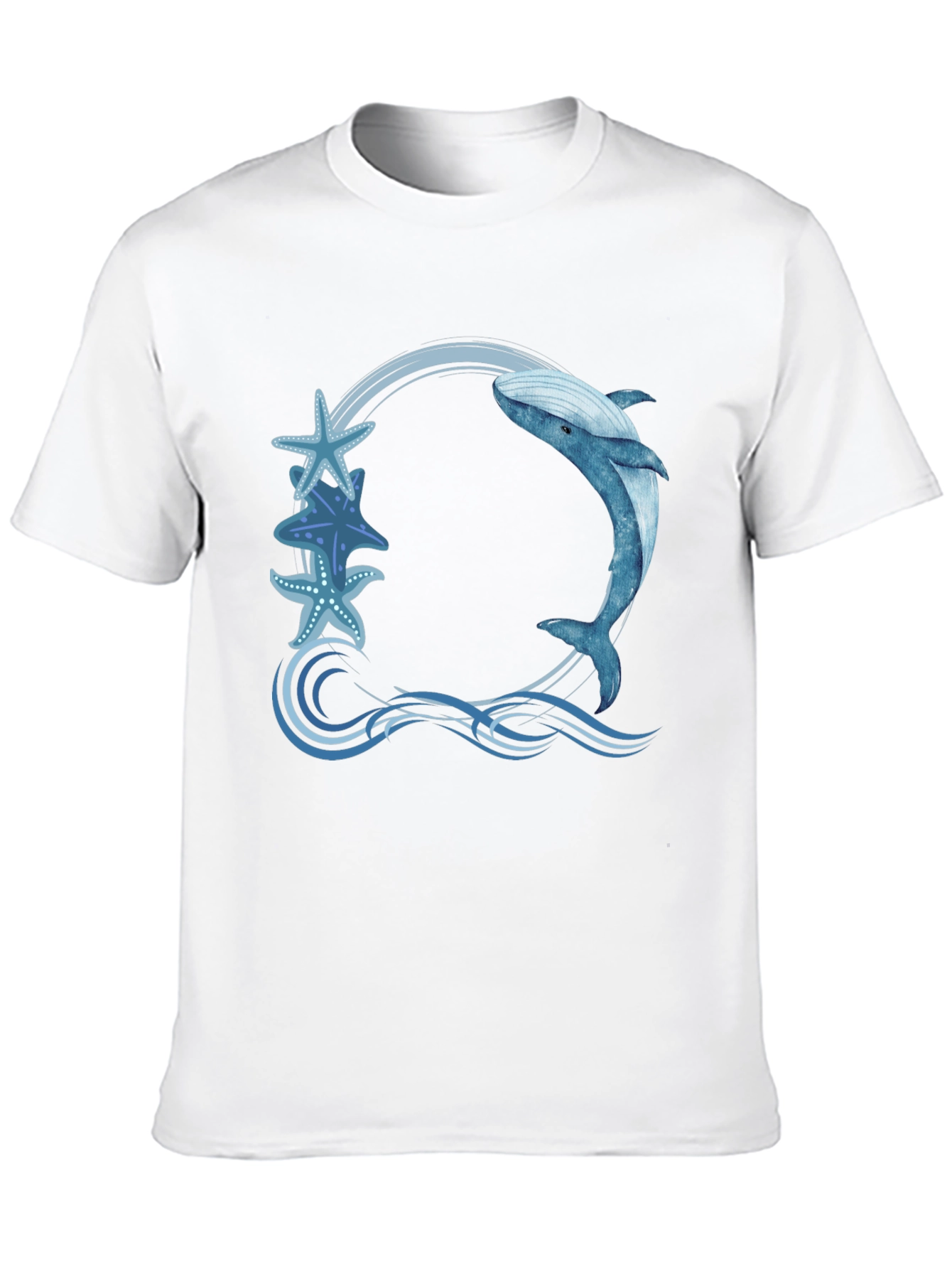 Whale and Starfish Graphic Tee