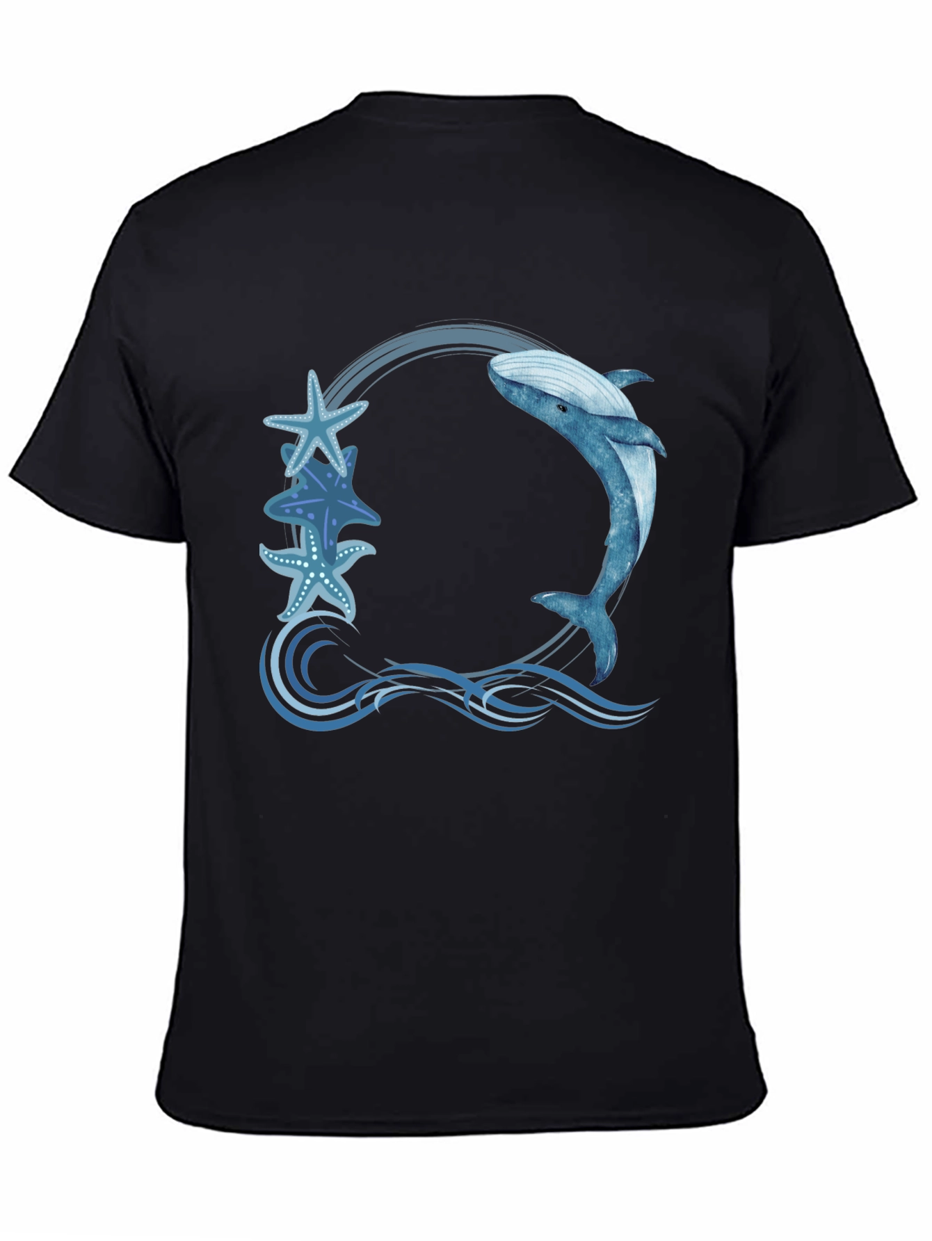 Whale and Starfish Graphic Tee