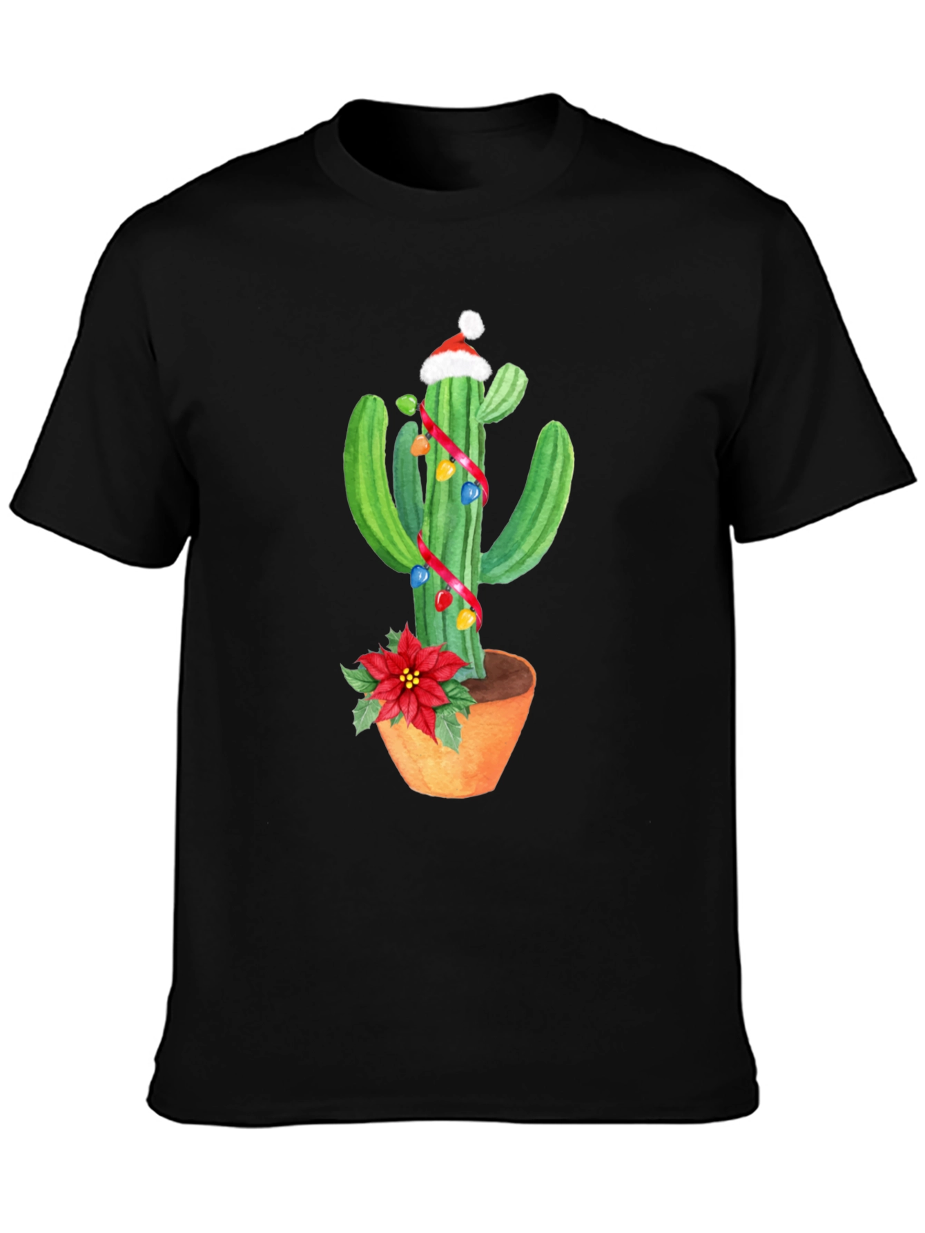 Festive Cactus T-Shirt - Holiday Cheer
