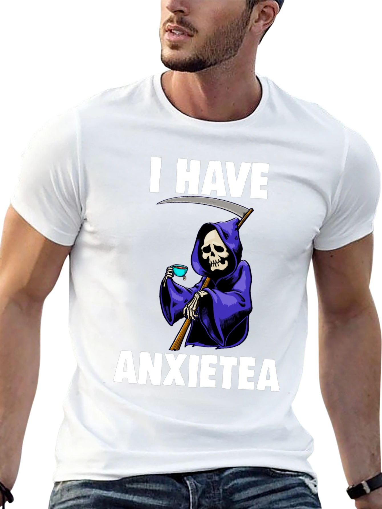 I Have Anxietea Funny Grim Reaper T-Shirt
